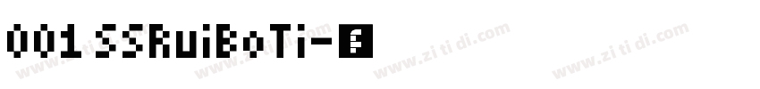 001 SSRuiBoTi字体转换